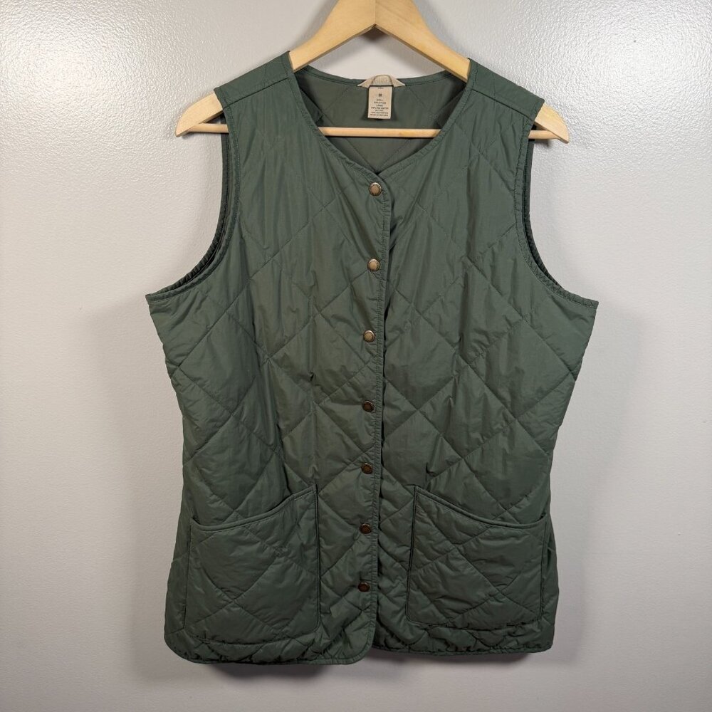 Duluth Trading Co Women's Golden Harvest Quilted Convertible Vest Size Medium
